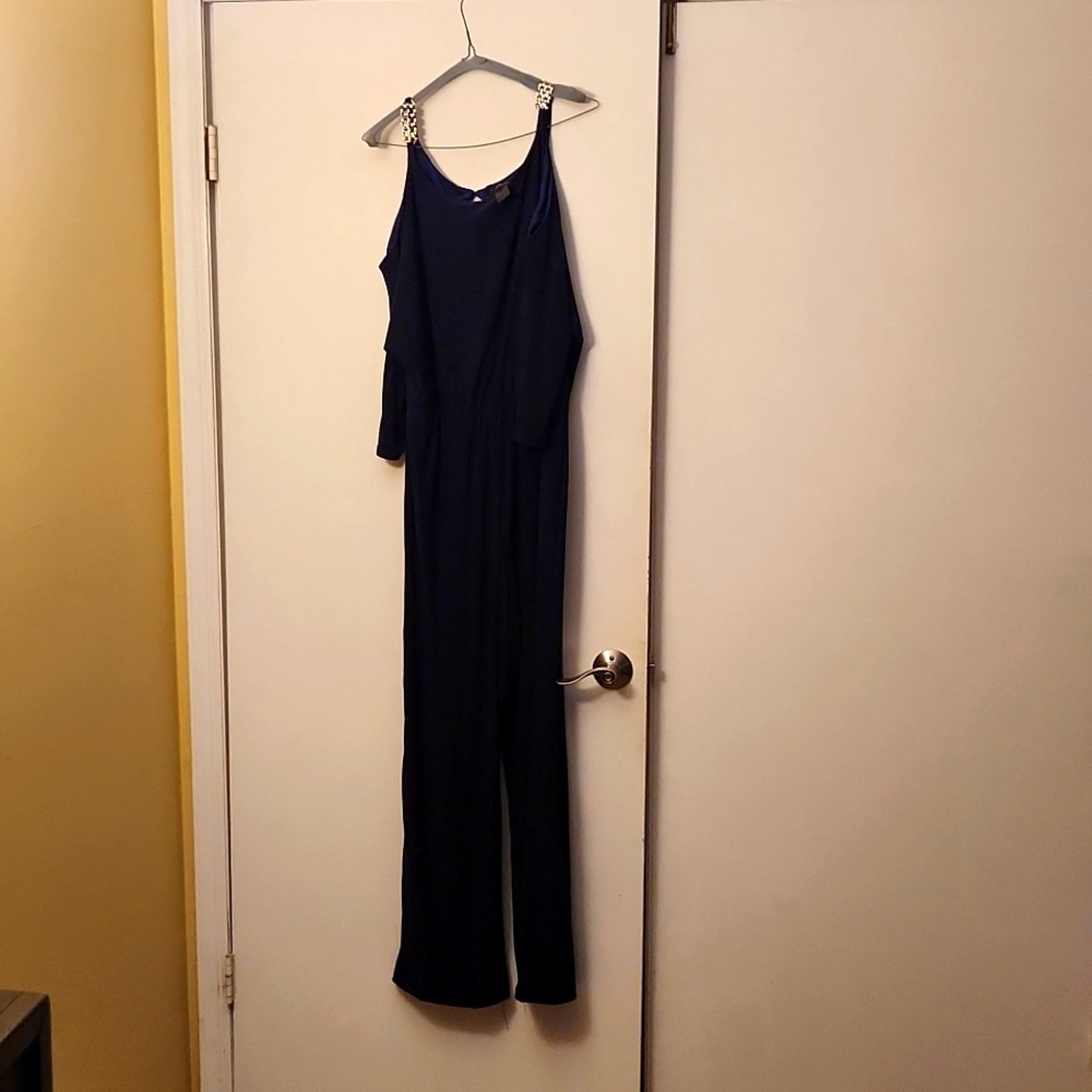 Navy blue romper